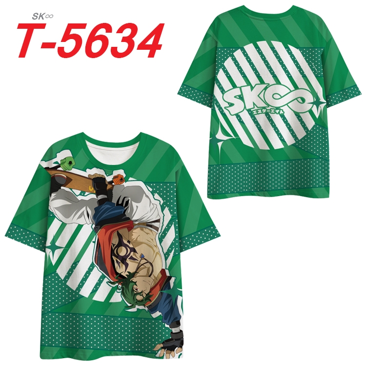 SK∞ Anime Peripheral Full Color Milk Silk Short Sleeve T-Shirt from S to 6XL T-5634