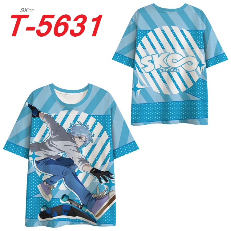 SK∞ Anime Peripheral Full Color Milk Silk Short Sleeve T-Shirt from S to 6XL T-5631