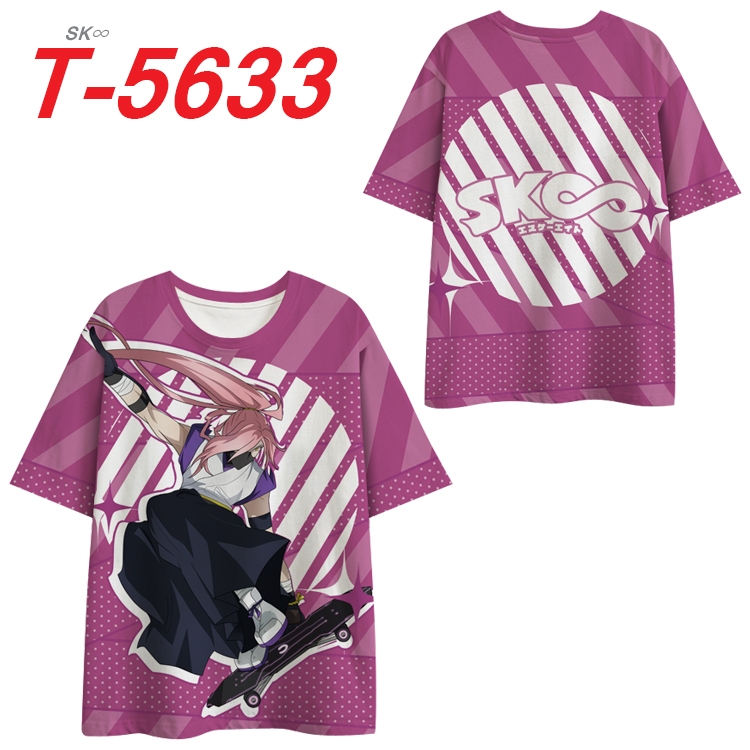 SK∞ Anime Peripheral Full Color Milk Silk Short Sleeve T-Shirt from S to 6XL T-5633