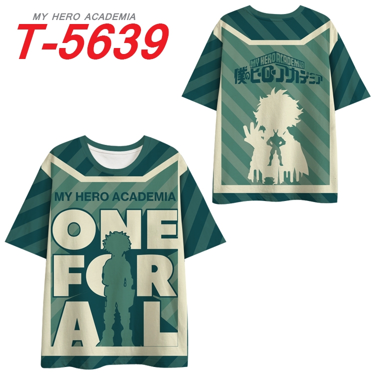 My Hero Academia Anime Peripheral Full Color Milk Silk Short Sleeve T-Shirt from S to 6XL T-5639