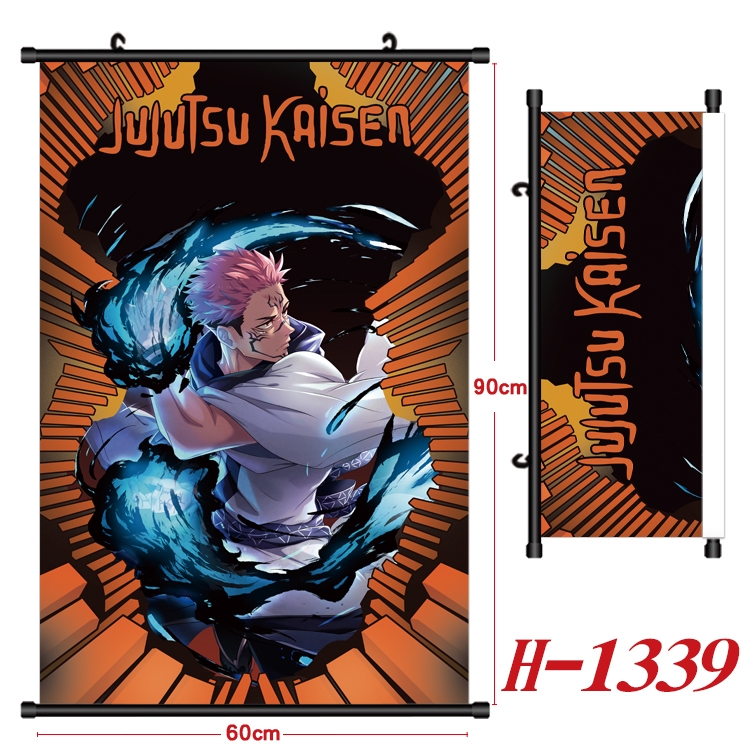 Jujutsu Kaisen  Anime Black Plastic Rod Canvas Painting 60X90CM H1339