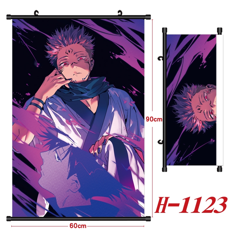 Jujutsu Kaisen  Anime Black Plastic Rod Canvas Painting 60X90CM H1123