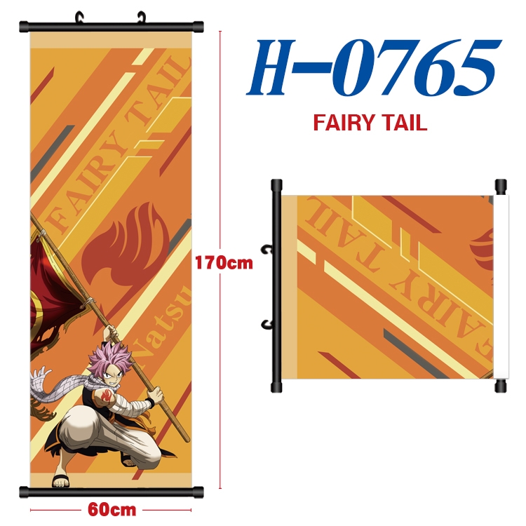Fairy tail Black plastic rod cloth hanging canvas painting 60x170cm  H-0765