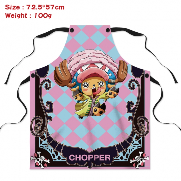 One Piece Anime Creative Digital Printing Apron 72.5x57cm