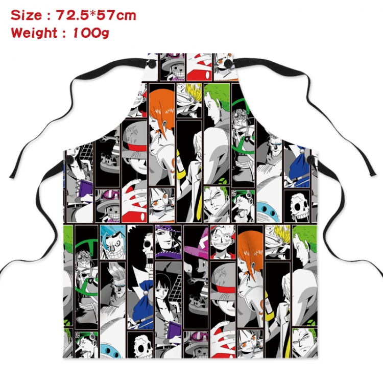One Piece Anime Creative Digital Printing Apron 72.5x57cm