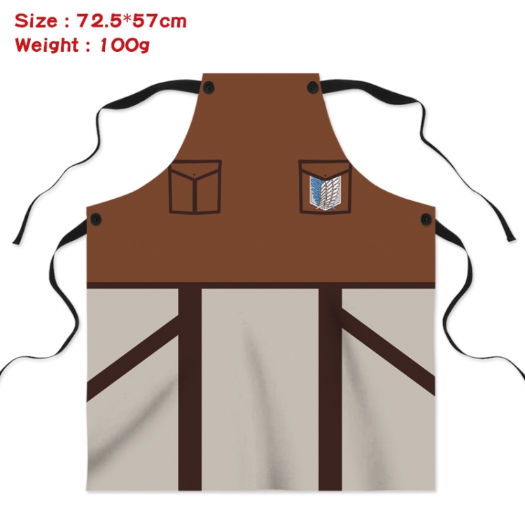 Shingeki no Kyojin Anime Creative Digital Printing Apron 72.5x57cm