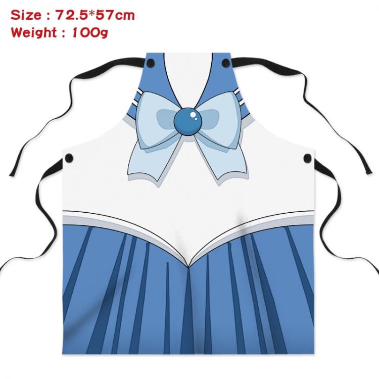 sailormoon Anime Creative Digital Printing Apron 72.5x57cm