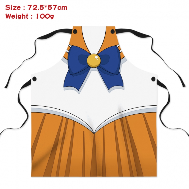 sailormoon Anime Creative Digital Printing Apron 72.5x57cm