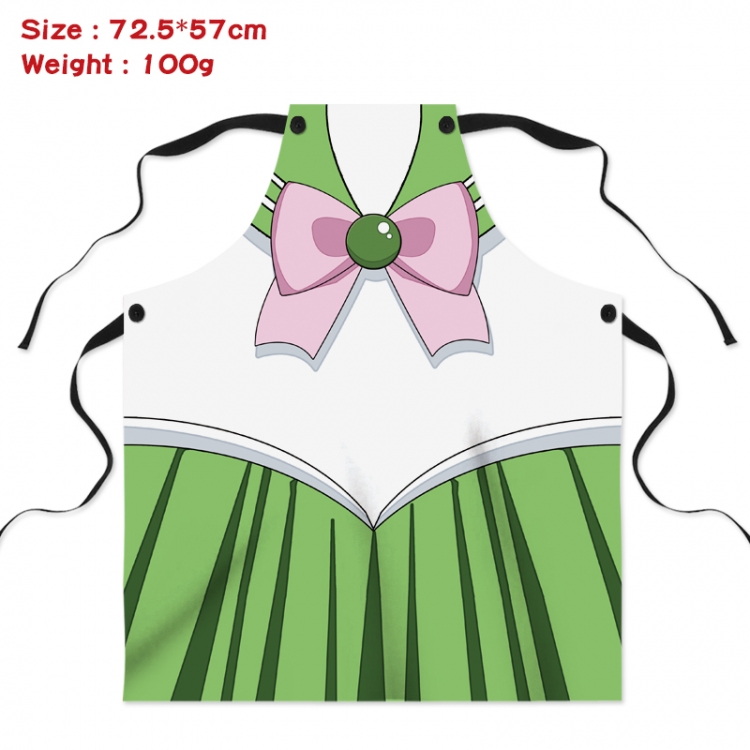 sailormoon Anime Creative Digital Printing Apron 72.5x57cm