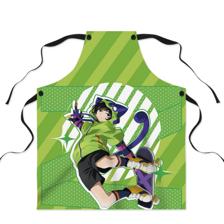 SK∞ Anime Creative Digital Printing Apron 72.5x57cm