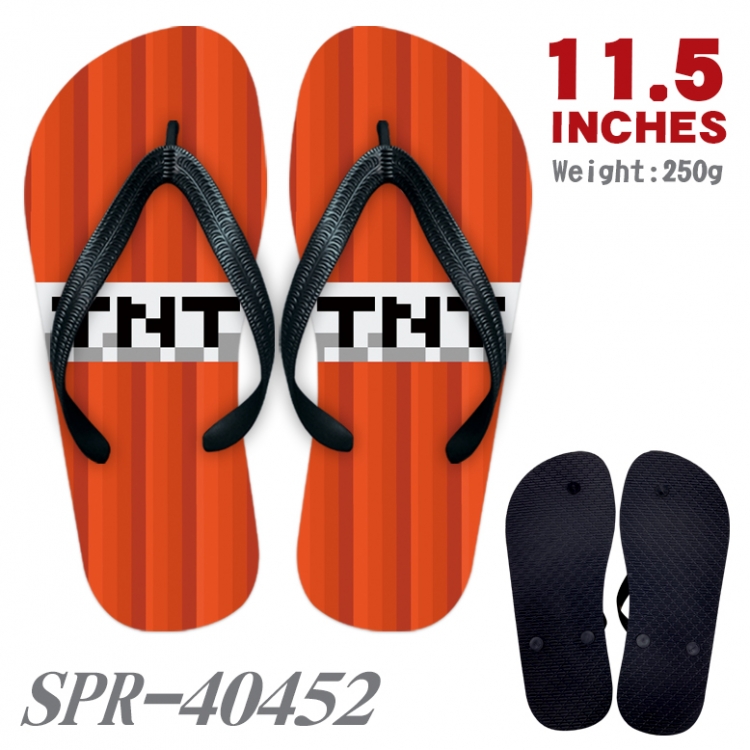 Minecraft Thickened rubber flip-flops slipper average size SPR-40452