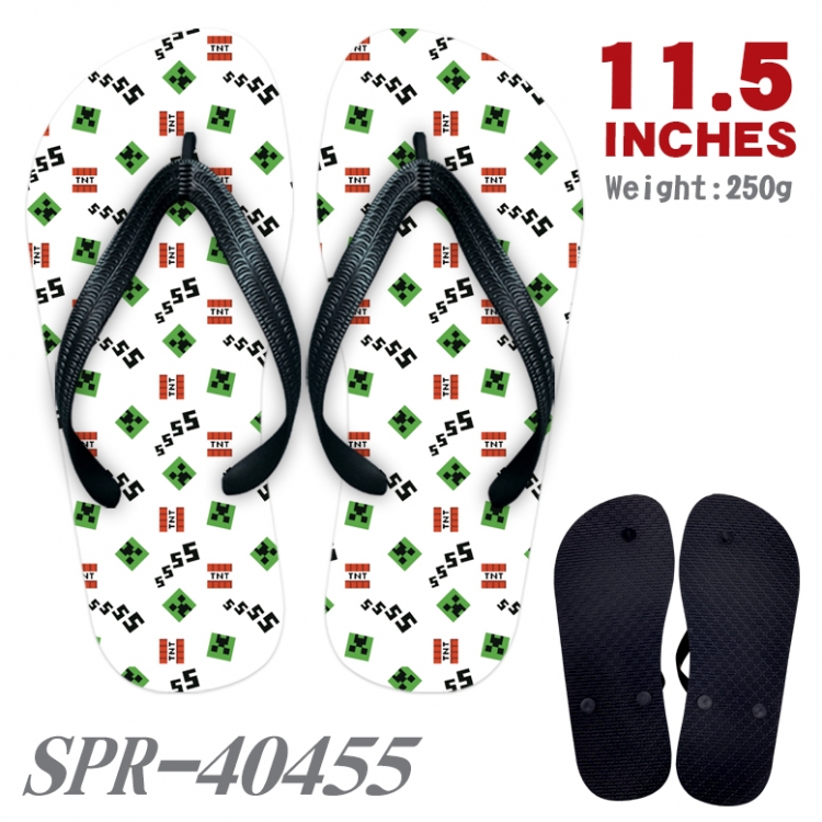 Minecraft Thickened rubber flip-flops slipper average size SPR-40455