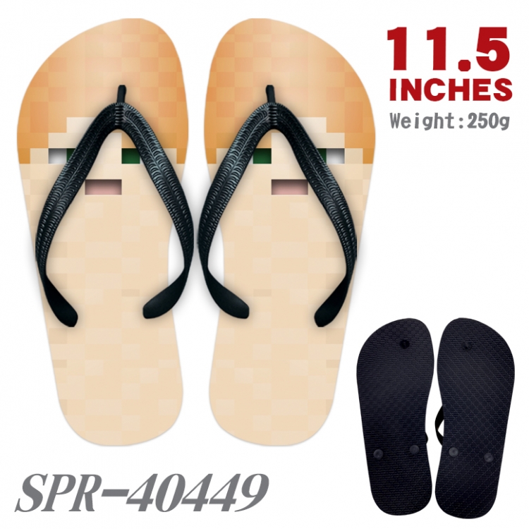 Minecraft Thickened rubber flip-flops slipper average size SPR-40449