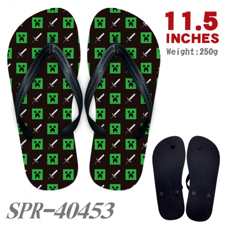 Minecraft Thickened rubber flip-flops slipper average size SPR-40453