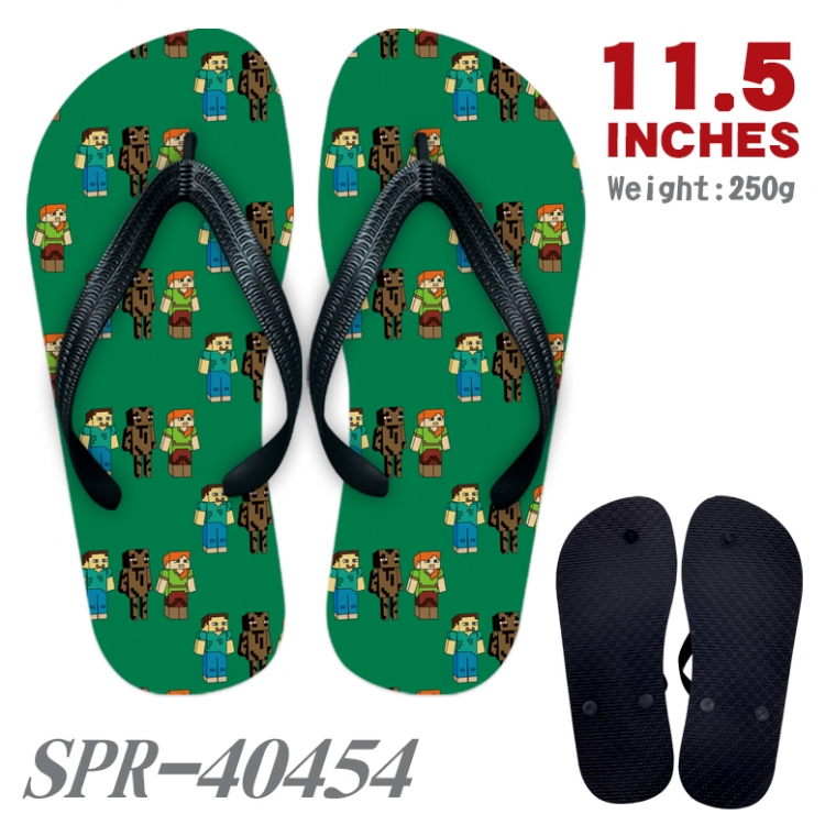 Minecraft Thickened rubber flip-flops slipper average size SPR-40454