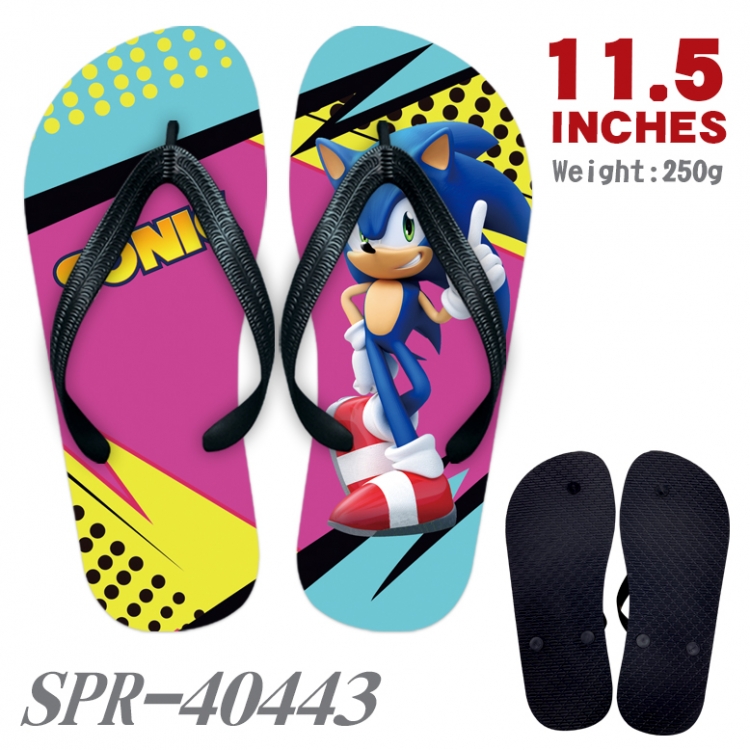 Sonic The Hedgehog Thickened rubber flip-flops slipper average size  SPR-40443