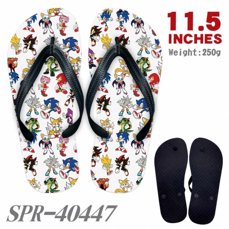 Sonic The Hedgehog Thickened rubber flip-flops slipper average size  SPR-40447