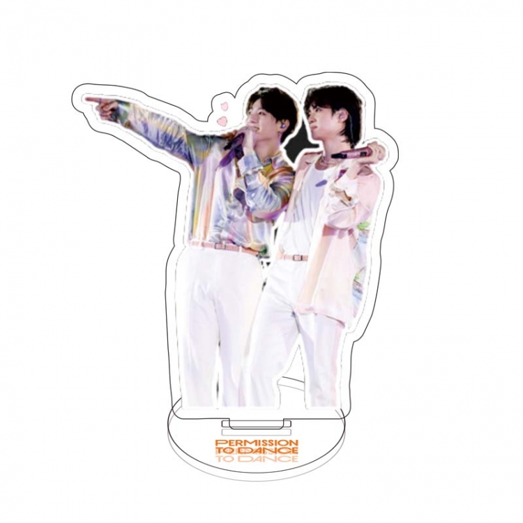 BTS  characters acrylic Standing Plates Keychain 10cm