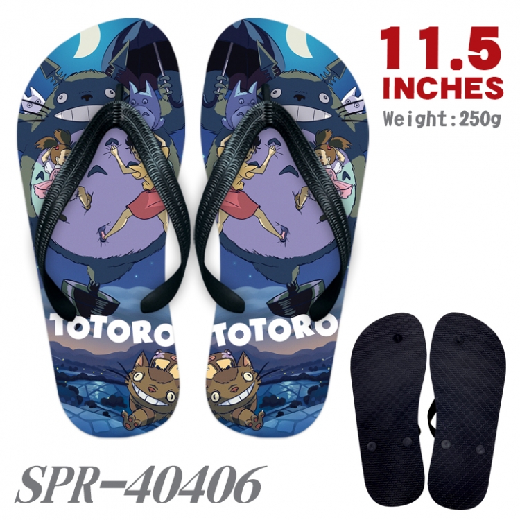 TOTORO Thickened rubber flip-flops slipper average size SPR-40406