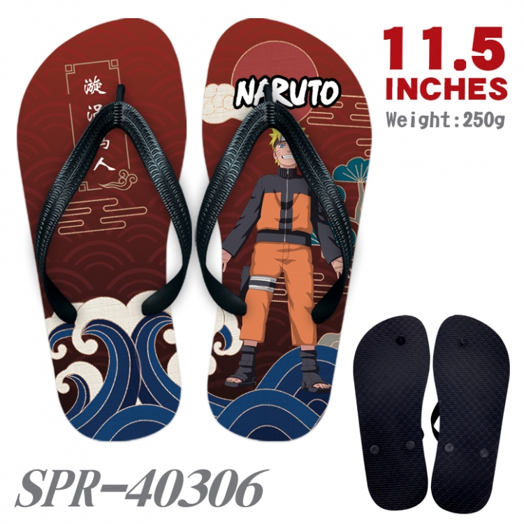 Naruto Thickened rubber flip-flops slipper average size SPR-40306