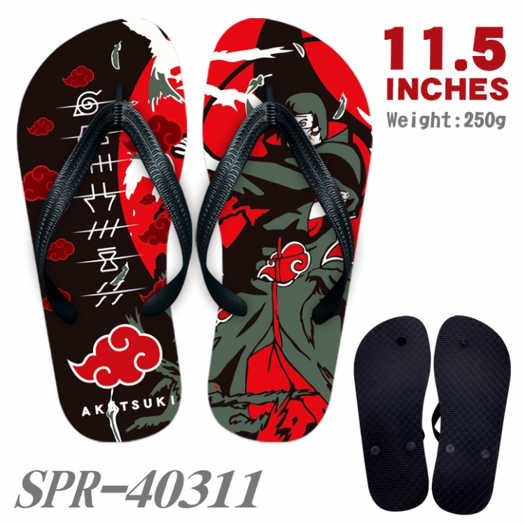 Naruto Thickened rubber flip-flops slipper average size SPR-40311