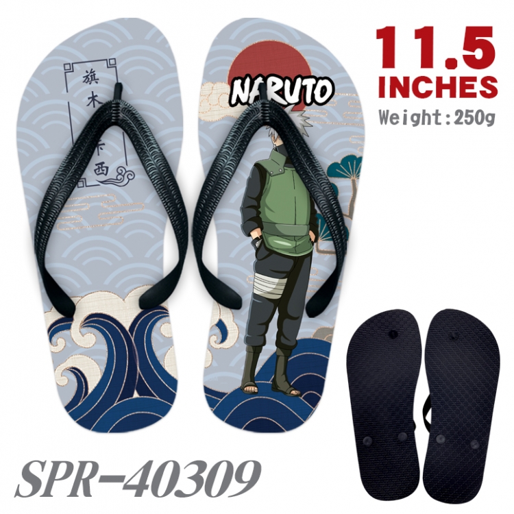 Naruto Thickened rubber flip-flops slipper average size SPR-40309
