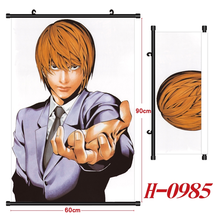 Death note  Anime Black Plastic Rod Canvas Painting 60X90CM  H0985