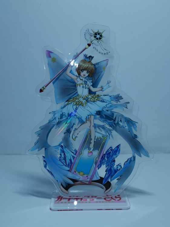 Card Captor Sakura Anime Laser Acrylic Humanoid  keychain Standing Plates