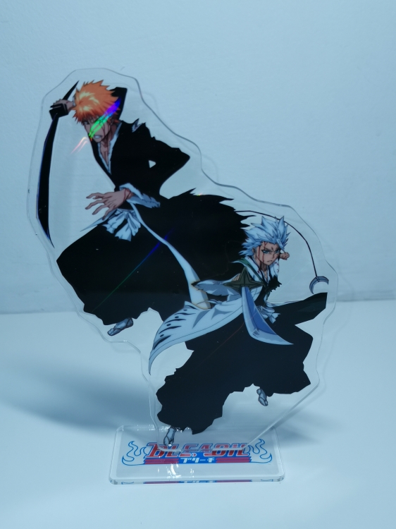Bleach Anime Laser Acrylic Humanoid  keychain Standing Plates
