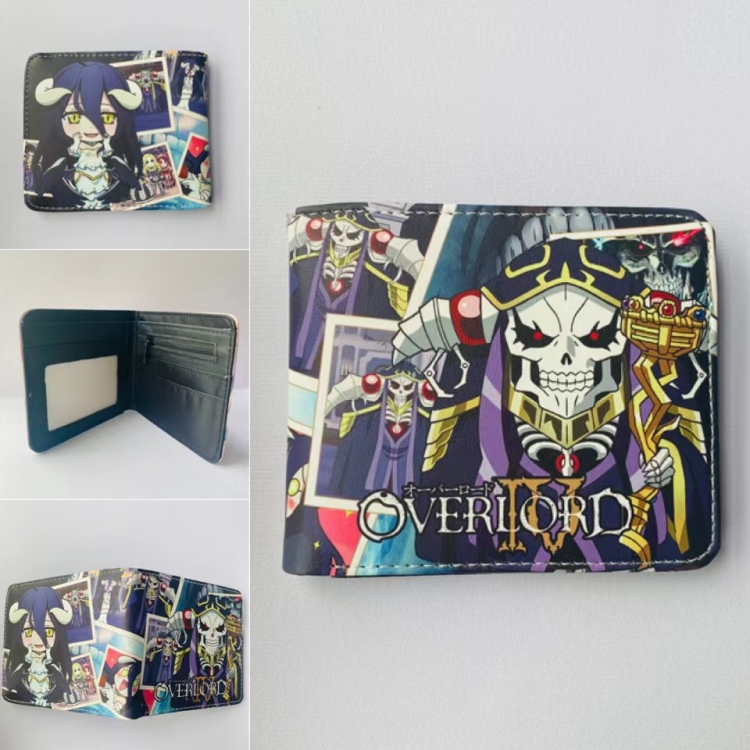 Overlord  Full color  Two fold short card case wallet 11X9.5CM