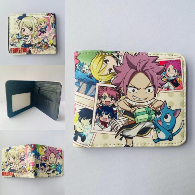 Fairy tail Full color  Two fold short card case wallet 11X9.5CM 