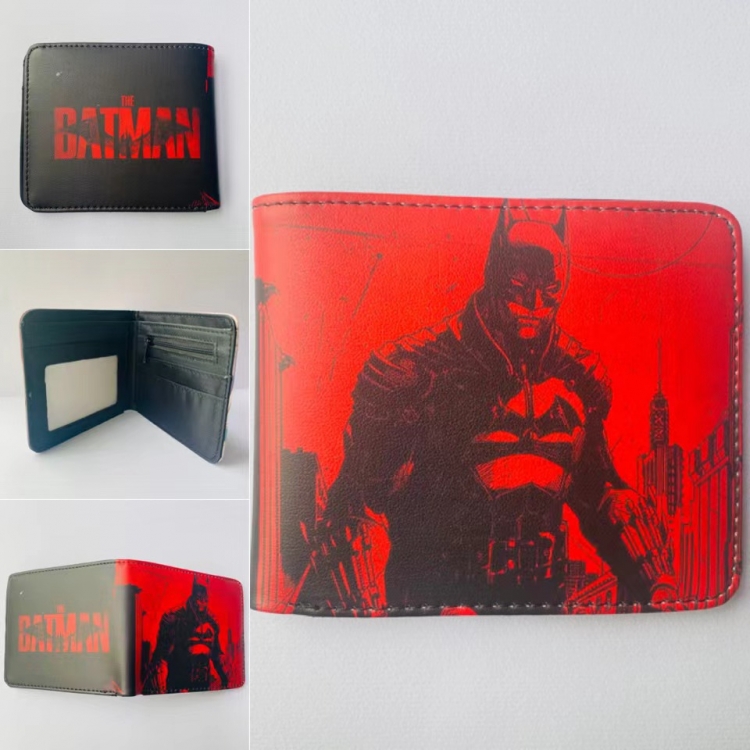Batman Full color  Two fold short card case wallet 11X9.5CM