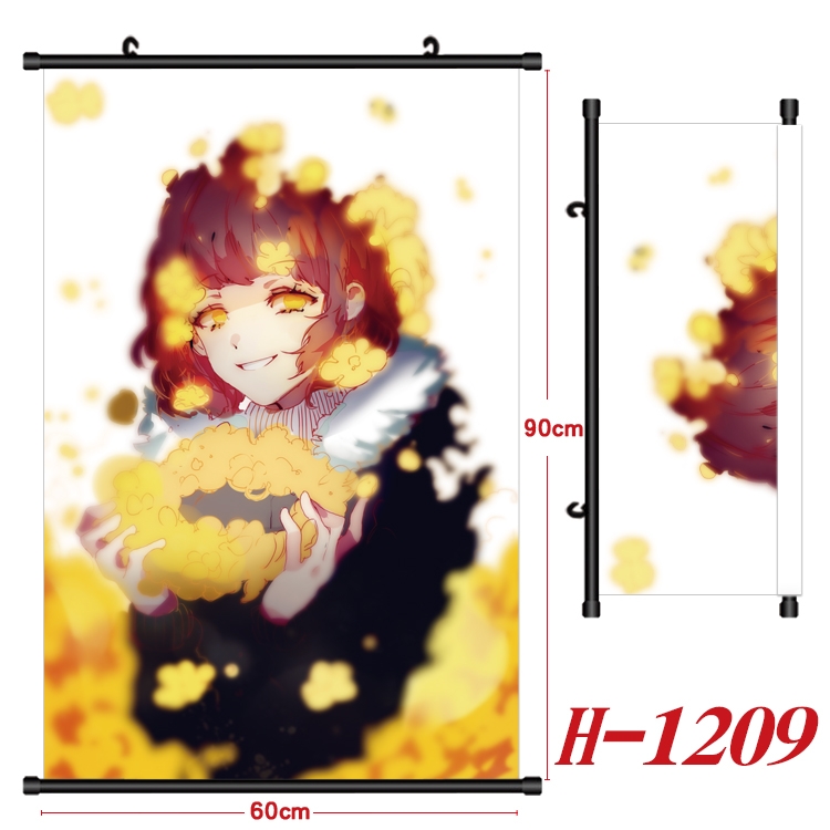 Undertale Anime Black Plastic Rod Canvas Painting 60X90CM  H1209