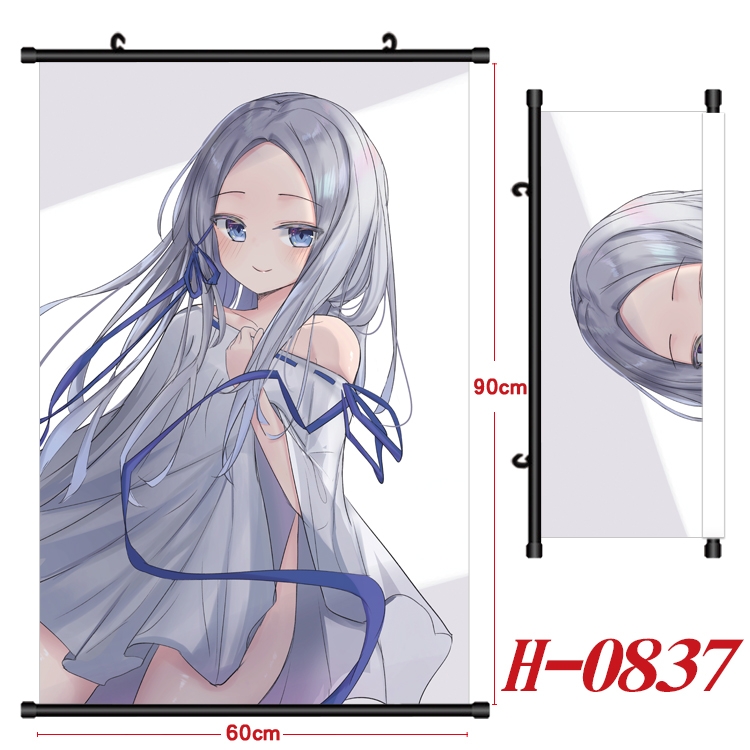 Re:Zero kara Hajimeru Isekai Seikatsu Anime Black Plastic Rod Canvas Painting 60X90CM   H0837