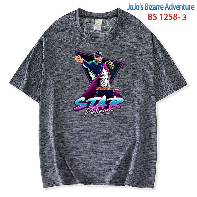 JoJos Bizarre Adventure ice silk cotton loose and comfortable T-shirt from XS to 5XL BS-1258-3