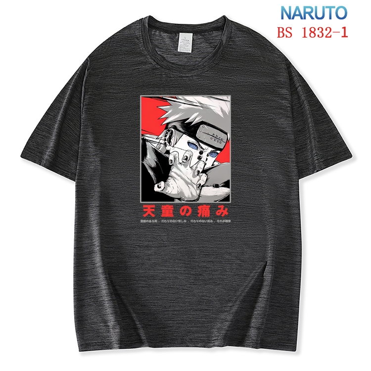 Naruto ice silk cotton loose and comfortable T-shirt from XS to 5XL   BS-1832-1