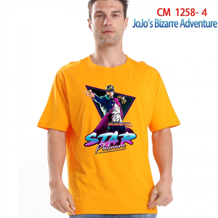 JoJos Bizarre Adventure Printed short-sleeved cotton T-shirt from S to 4XL CM-1258-4