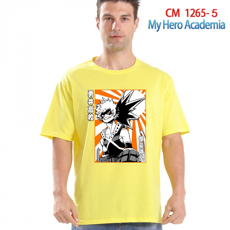 My Hero Academia Printed short-sleeved cotton T-shirt from S to 4XL CM-1265-5