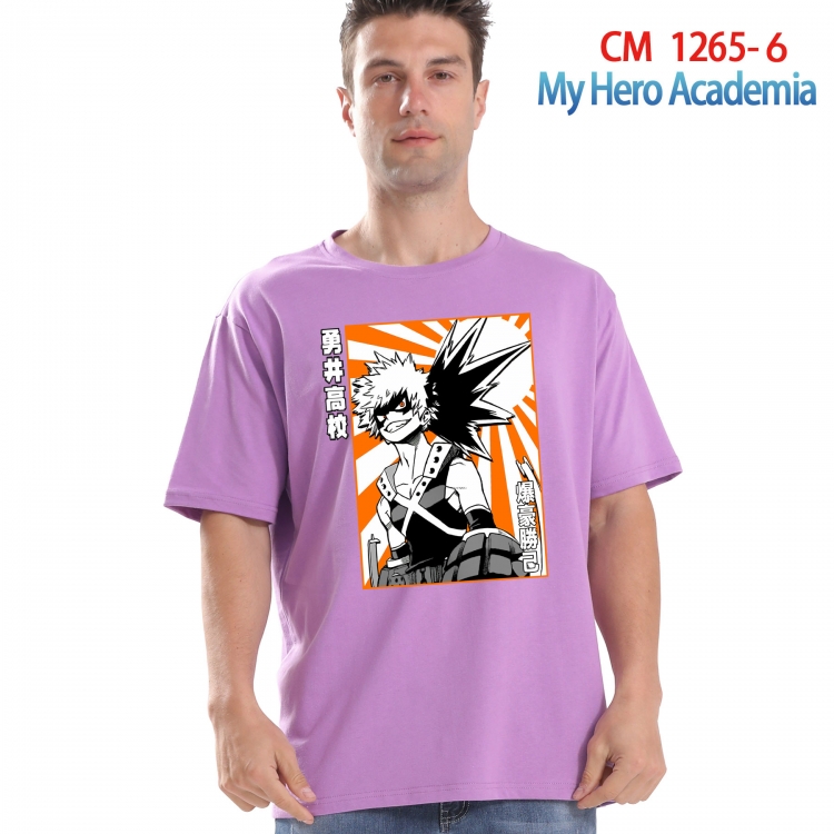 My Hero Academia Printed short-sleeved cotton T-shirt from S to 4XL  CM-1265-6