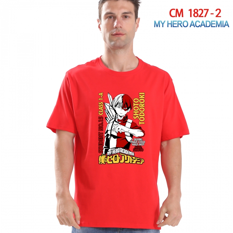 My Hero Academia Printed short-sleeved cotton T-shirt from S to 4XL CM-1827-2