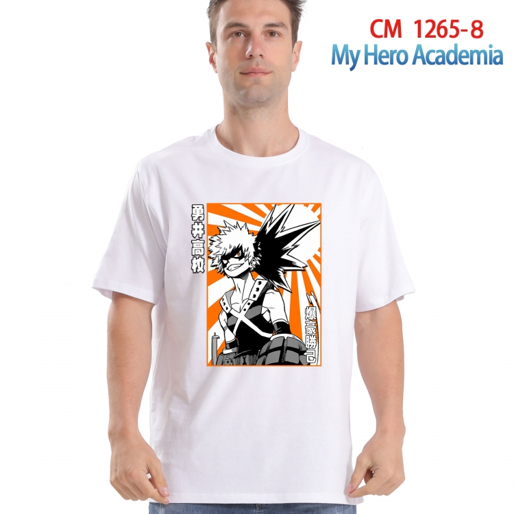 My Hero Academia Printed short-sleeved cotton T-shirt from S to 4XL CM-1265-8