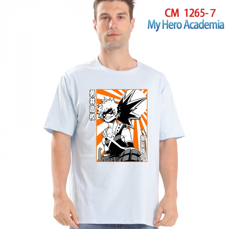 My Hero Academia Printed short-sleeved cotton T-shirt from S to 4XL CM-1265-7