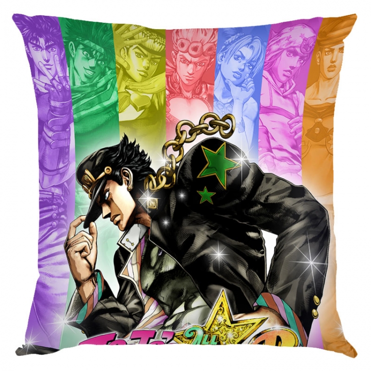 JoJos Bizarre Adventure  Anime square full-color pillow cushion 45X45CM NO FILLING  J1-196