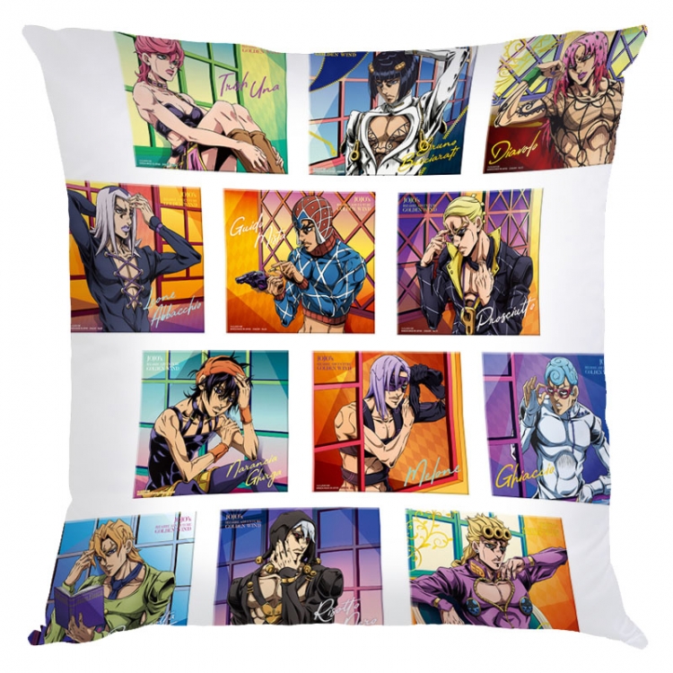 JoJos Bizarre Adventure  Anime square full-color pillow cushion 45X45CM NO FILLING  J1-254