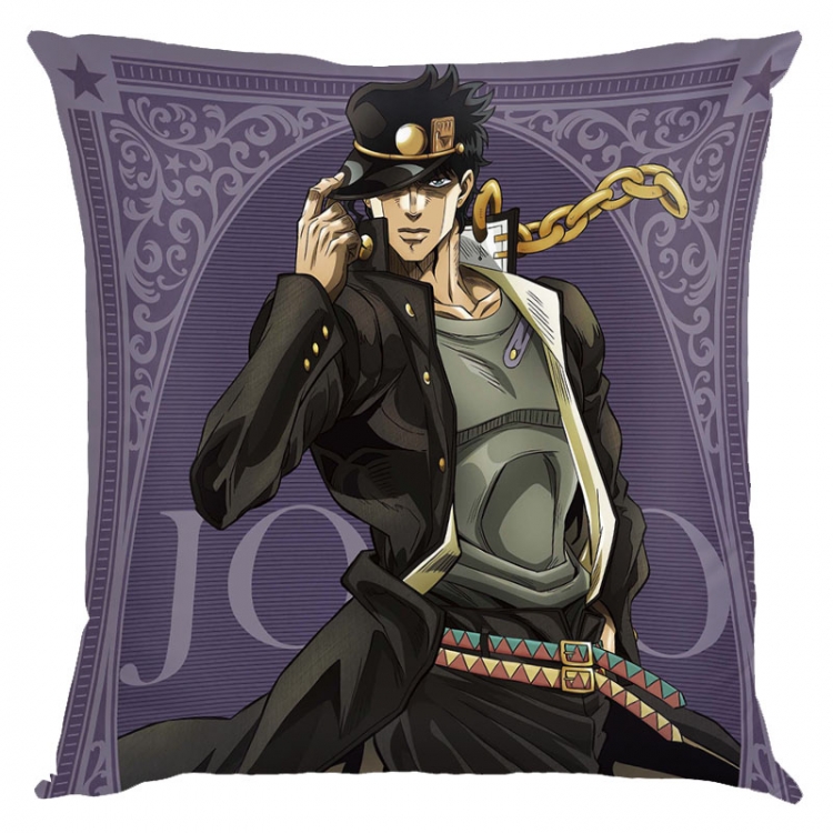 JoJos Bizarre Adventure  Anime square full-color pillow cushion 45X45CM NO FILLING  J1-246