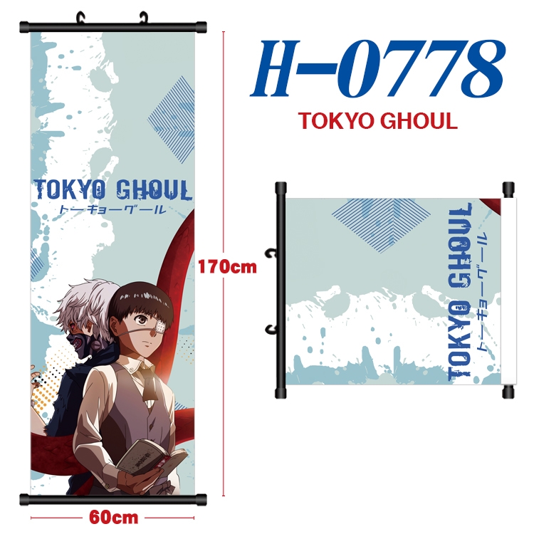 Tokyo Ghoul Anime Plastic pole cloth painting Wall Scroll 60X170CM  H-0778