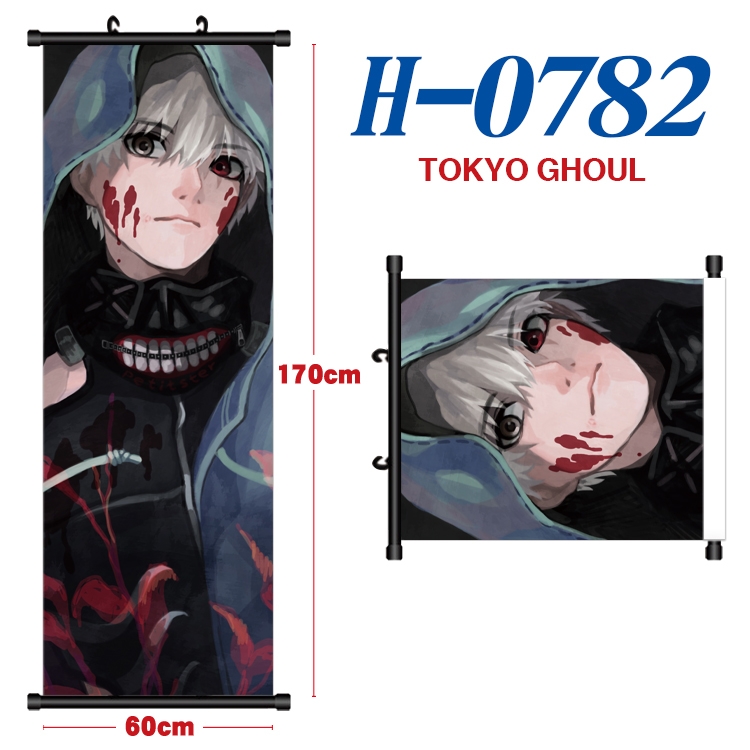 Tokyo Ghoul Anime Plastic pole cloth painting Wall Scroll 60X170CM  H-0782