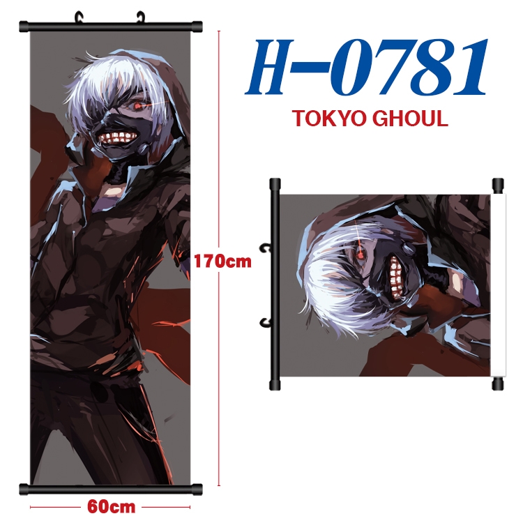 Tokyo Ghoul Anime Plastic pole cloth painting Wall Scroll 60X170CM   H-0781