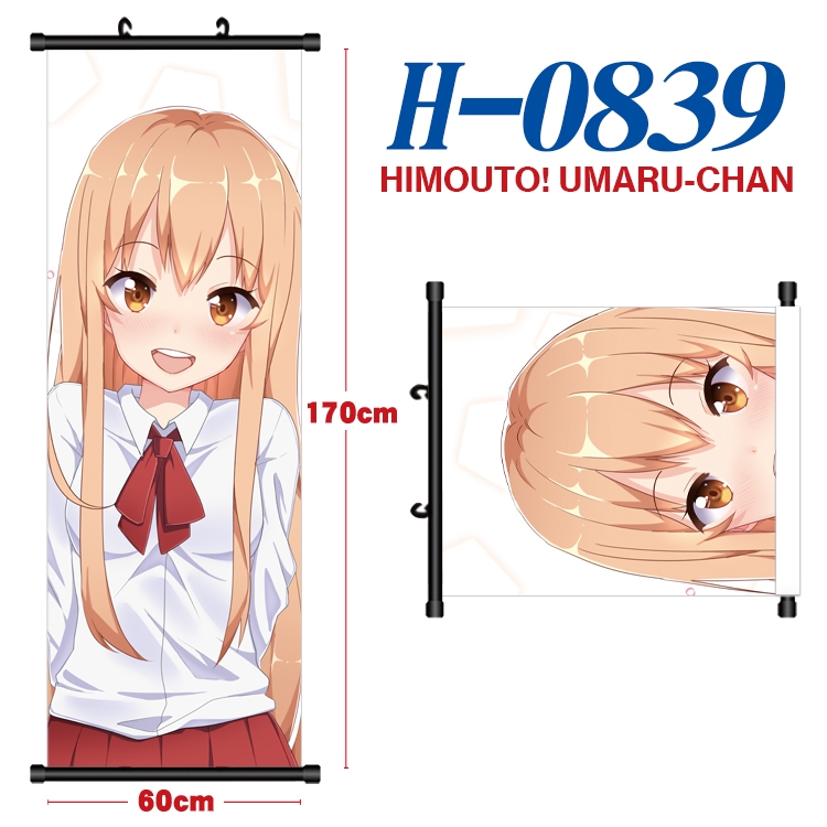 Himouto! Umaru-chan Anime Plastic pole cloth painting Wall Scroll 60X170CM H-0839
