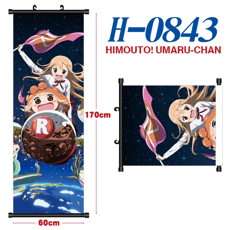 Himouto! Umaru-chan Anime Plastic pole cloth painting Wall Scroll 60X170CM  H-0843